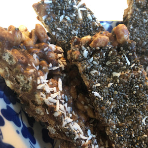 Quick and easy Coconut and Chia seed cereal bars