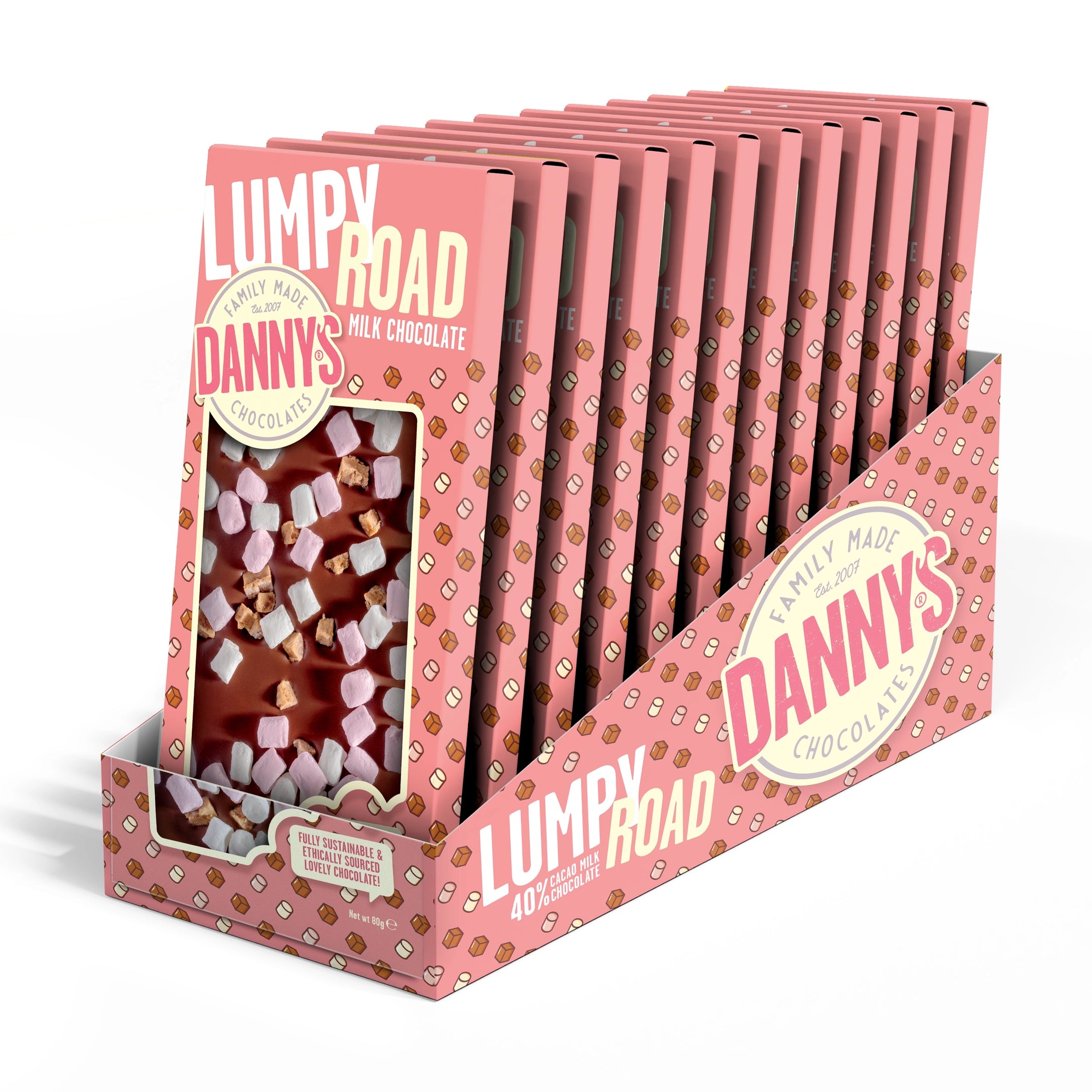 DANNY'S CHOCOLATES - Lumpy Road SRP - 80g - DANNY'S CHOCOLATES