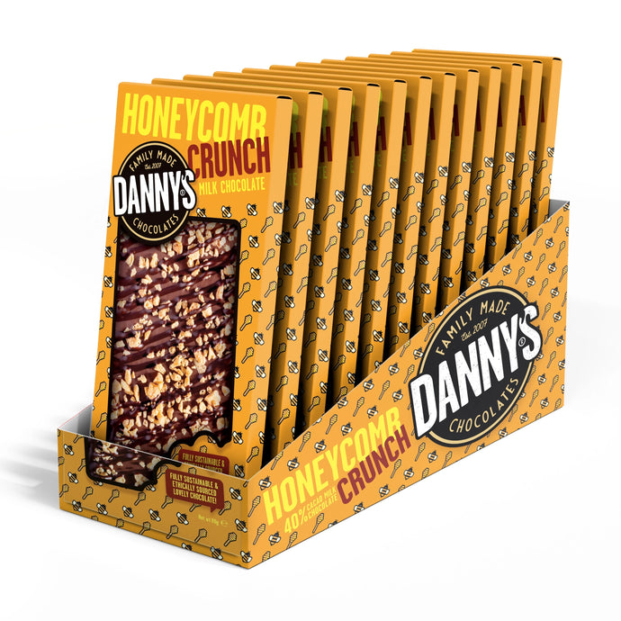 DANNY'S CHOCOLATES - Honeycomb Crunch SRP -  80g - DANNY'S CHOCOLATES