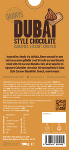 DANNY'S DUBAI STYLE CHOCOLATE CARAMEL BISCUIT CRUNCH - 1 x 190g