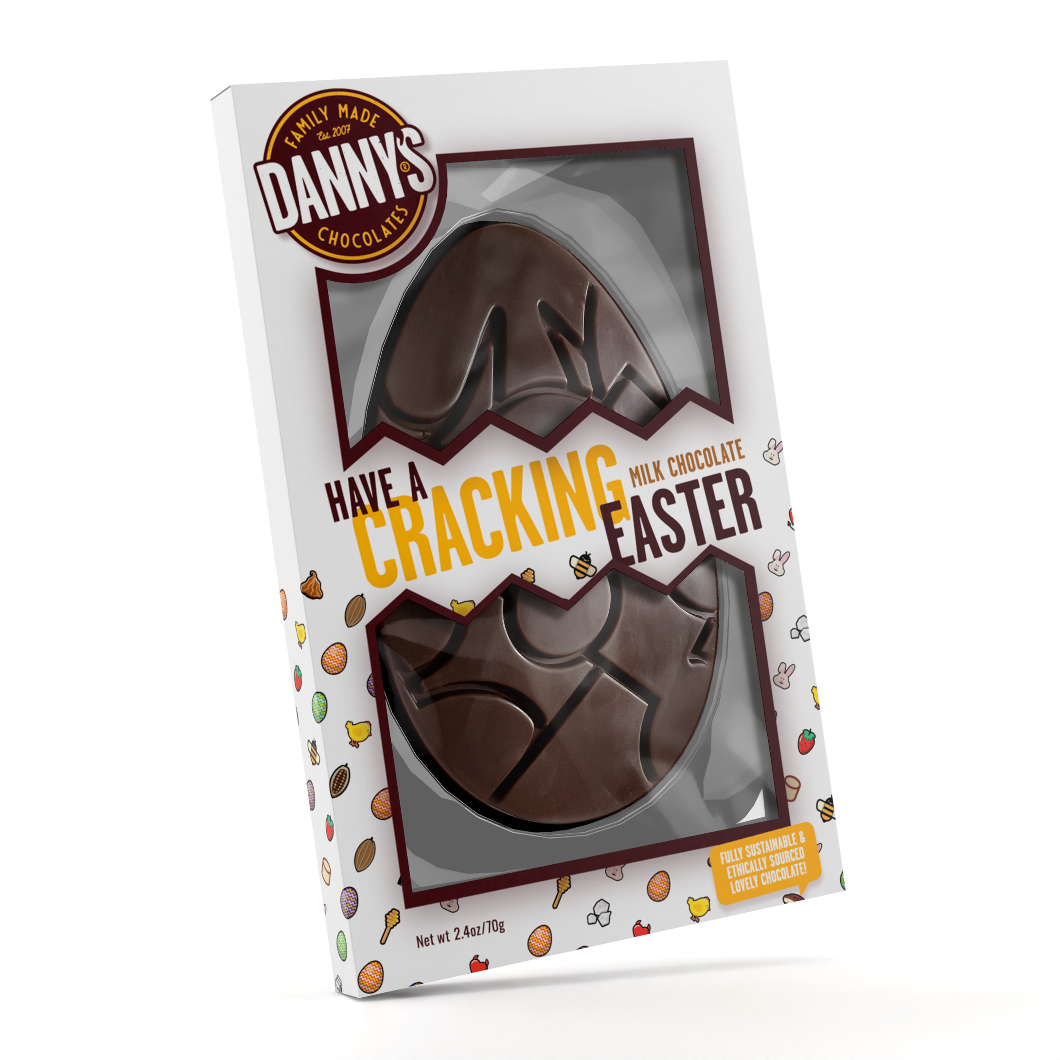 PRE-ORDER Flat Pack Salted Caramel Swirl Easter Egg SRP 10 x 70g