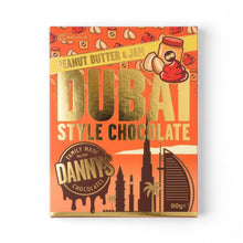 DANNY'S DUBAI STYLE CHOCOLATE SRP - PEANUT BUTTER & JAM 10 x 90g BAR - DANNY'S CHOCOLATES
