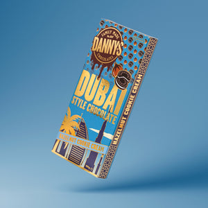 DANNY'S DUBAI STYLE CHOCOLATE - HAZELNUT COOKIE CREAM 190g - DANNY'S CHOCOLATES