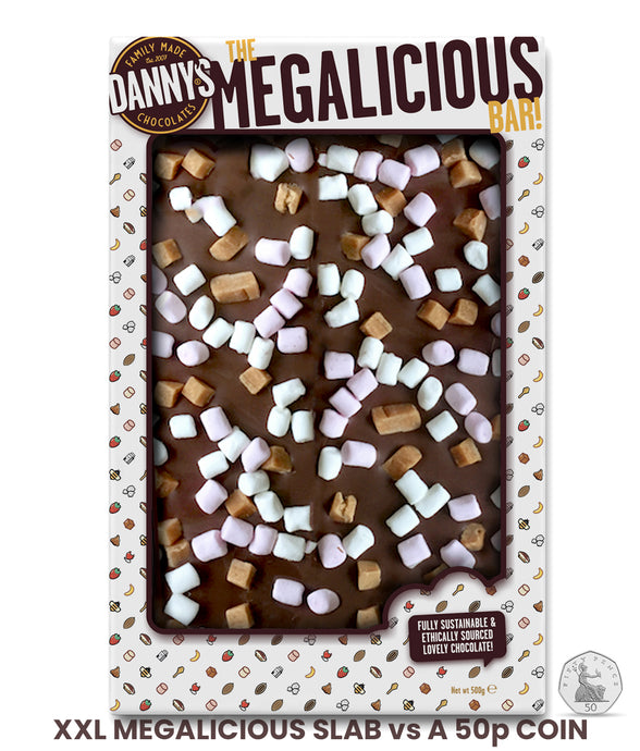 PRE-ORDER Lumpy Road Mighty Milk Chocolate Megalicious Slab SRP 6 x 500g