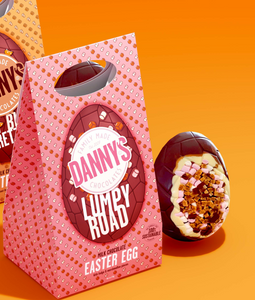 Lumpy Road Mighty Milk Chocolate Easter Egg 170g - DANNY'S CHOCOLATES