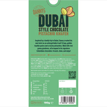 DANNY'S DUBAI STYLE CHOCOLATE - PISTACHIO KNAFEH 190g - DANNY'S CHOCOLATES