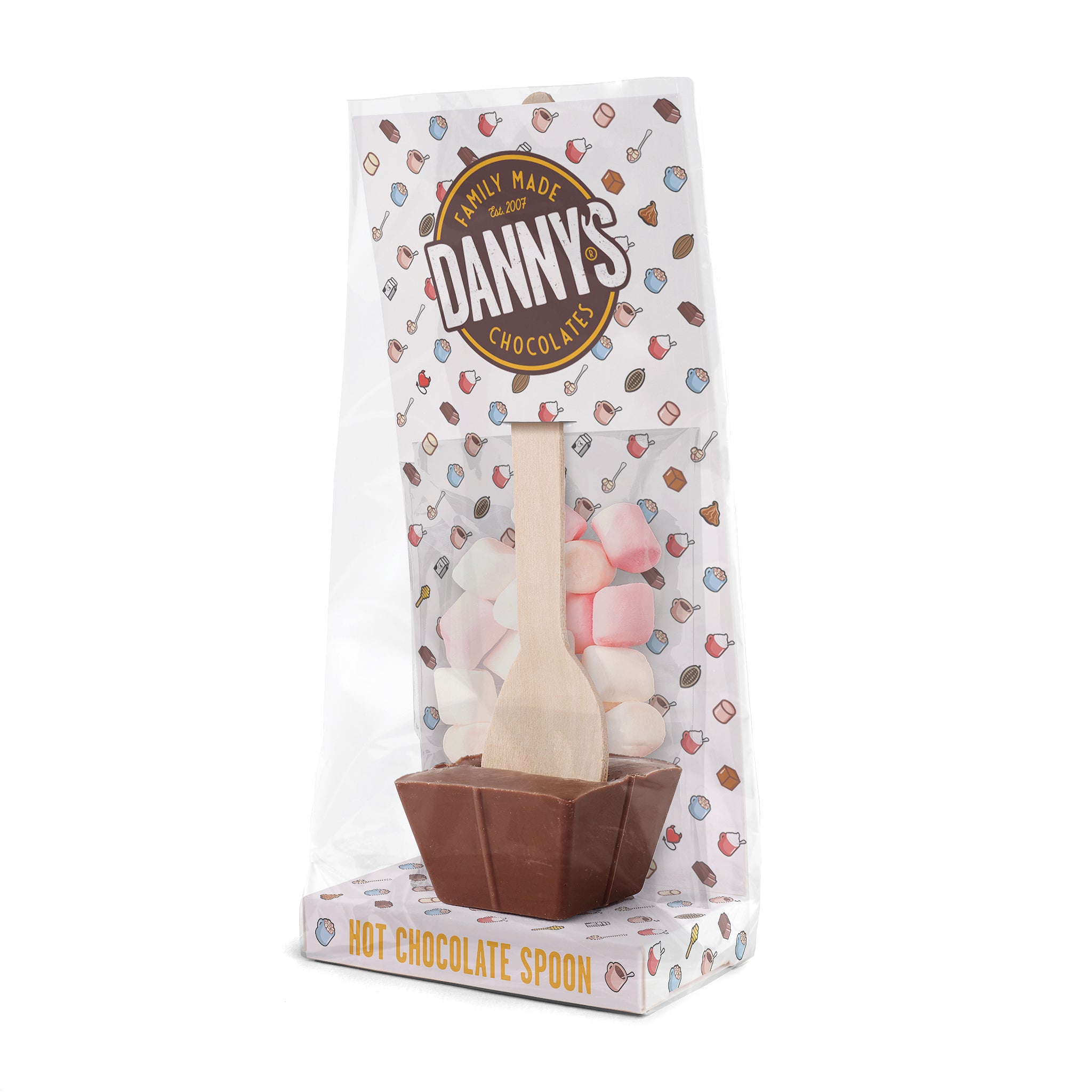Mighty Milk Hot Chocolate Spoon Bundle 4 x 50g - DANNY'S Chocolates