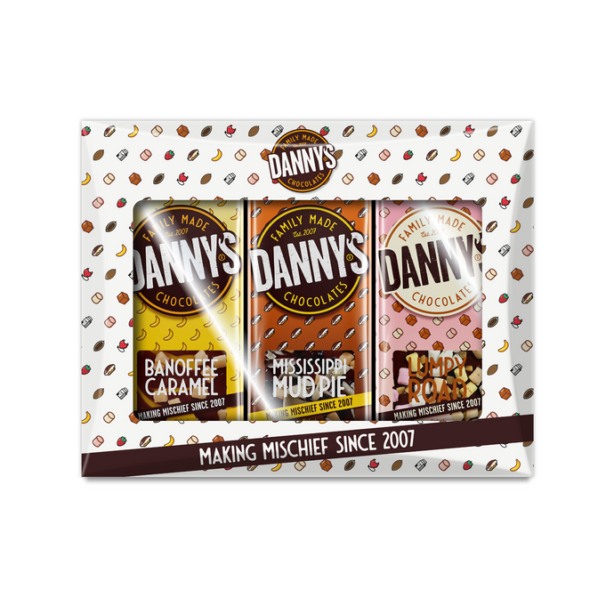 Flavoured Gift Pack 3 x 40g - DANNY'S Chocolates