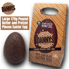 Peanut Butter & Pretzel Mighty Milk Chocolate Easter Egg 170g - DANNY'S CHOCOLATES